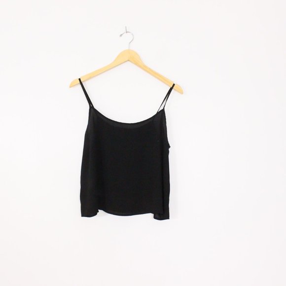 *U2B Black Sheer Tank Top - Picture 1 of 4